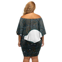 New Zealand is Calling and I Must Go Family Matching Off Shoulder Short Dress and Hawaiian Shirt Kiwi Bird Silhouette TS04 - Polynesian Pride