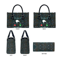 New Zealand is Calling and I Must Go Leather Bag Kiwi Bird Silhouette TS04 - Polynesian Pride
