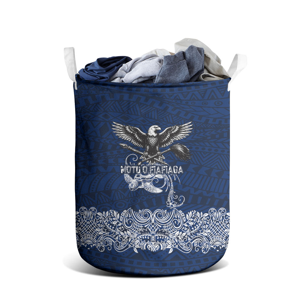 American Samoa Eagle Laundry Basket Sea Turtle Traditional Polynesian Tribal Tattoo