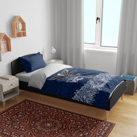 American Samoa Eagle Bedding Set Sea Turtle Traditional Polynesian Tribal Tattoo