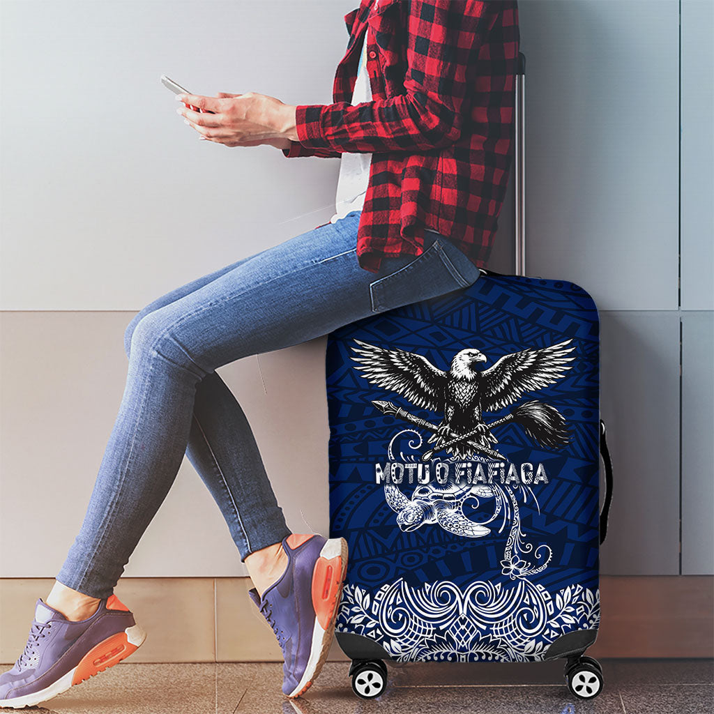 American Samoa Eagle Luggage Cover Sea Turtle Traditional Polynesian Tribal Tattoo