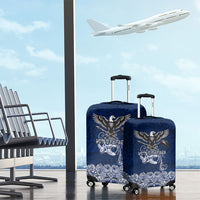 American Samoa Eagle Luggage Cover Sea Turtle Traditional Polynesian Tribal Tattoo