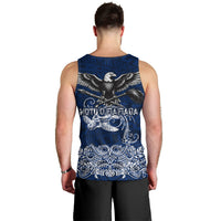 American Samoa Eagle Men Tank Top Sea Turtle Traditional Polynesian Tribal Tattoo