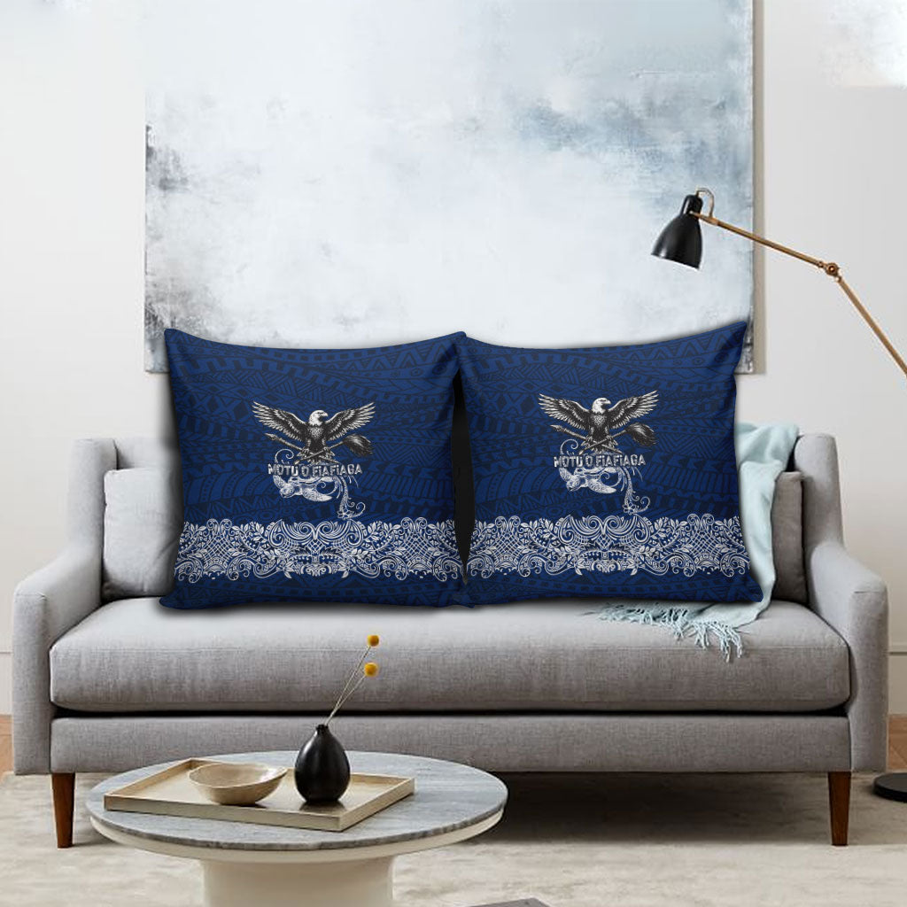 American Samoa Eagle Pillow Cover Sea Turtle Traditional Polynesian Tribal Tattoo