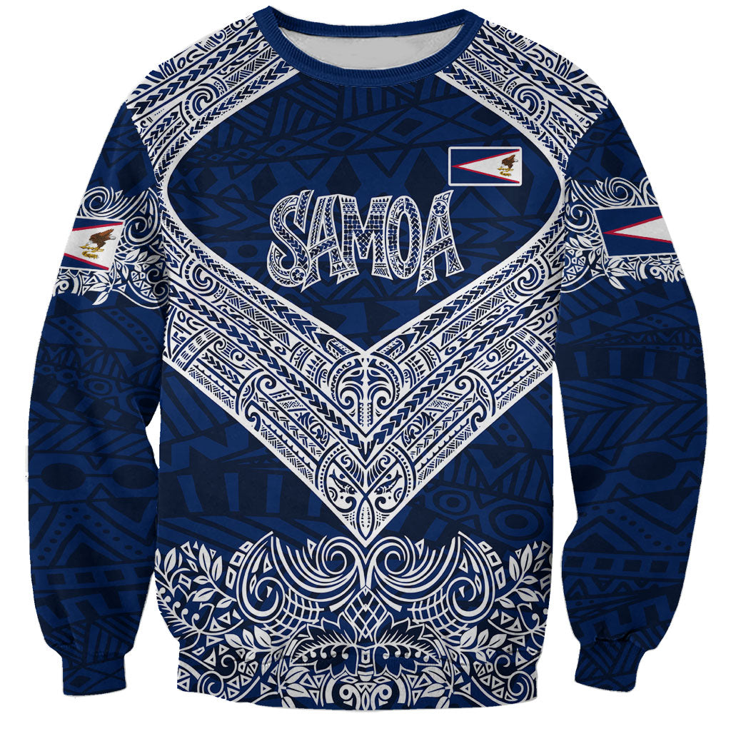 American Samoa Eagle Sweatshirt Sea Turtle Traditional Polynesian Tribal Tattoo