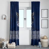 American Samoa Eagle Window Curtain Sea Turtle Traditional Polynesian Tribal Tattoo