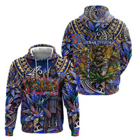 American Samoa Warrior Hoodie Polynesian Fruit Bat Talofa Urban Graffiti Street Art