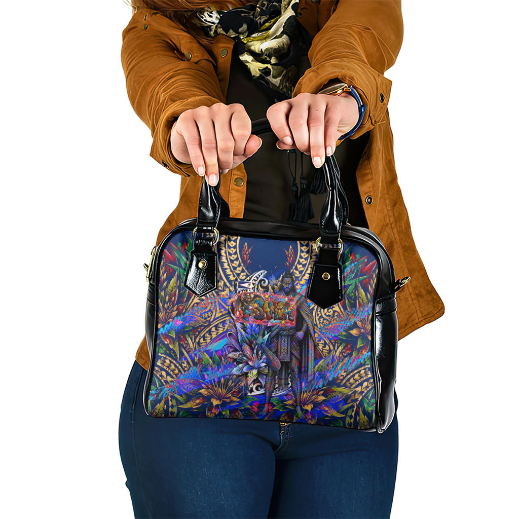 American Samoa Warrior Shoulder Handbag Polynesian Fruit Bat Talofa Urban Graffiti Street Art