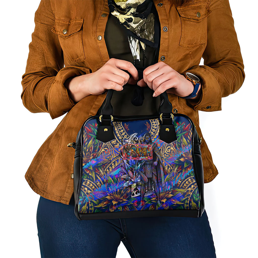 American Samoa Warrior Shoulder Handbag Polynesian Fruit Bat Talofa Urban Graffiti Street Art