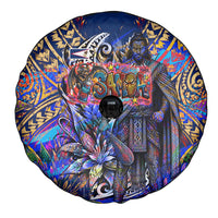 American Samoa Warrior Spare Tire Cover Polynesian Fruit Bat Talofa Urban Graffiti Street Art