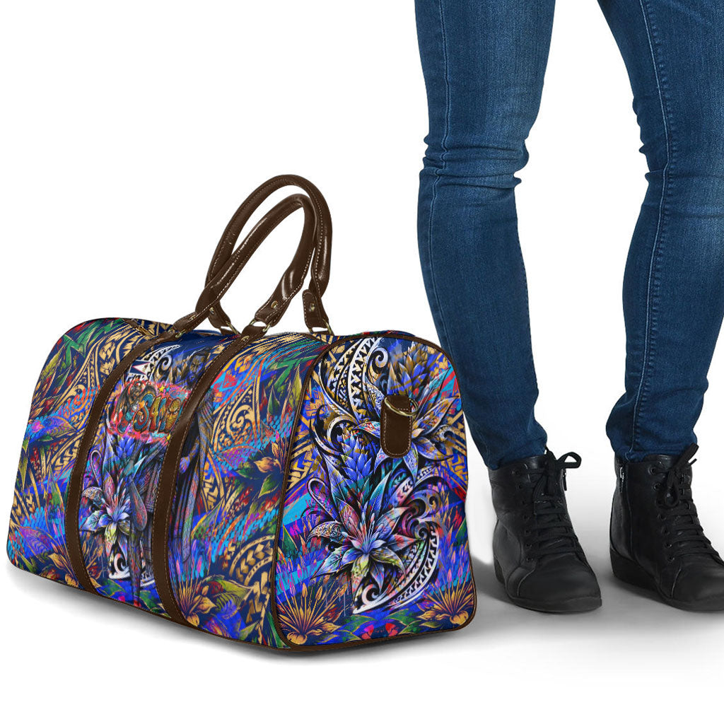 American Samoa Warrior Travel Bag Polynesian Fruit Bat Talofa Urban Graffiti Street Art