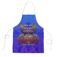 Personalized Polynesian 60th Birthday Apron Polynesian Tribal Art Vintage Ocean Pattern