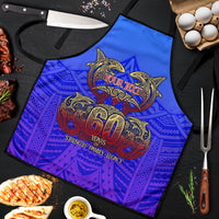 Personalized Polynesian 60th Birthday Apron Polynesian Tribal Art Vintage Ocean Pattern