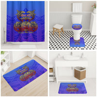 Personalized Polynesian 60th Birthday Bathroom Set Polynesian Tribal Art Vintage Ocean Pattern