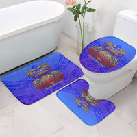 Personalized Polynesian 60th Birthday Bathroom Set Polynesian Tribal Art Vintage Ocean Pattern