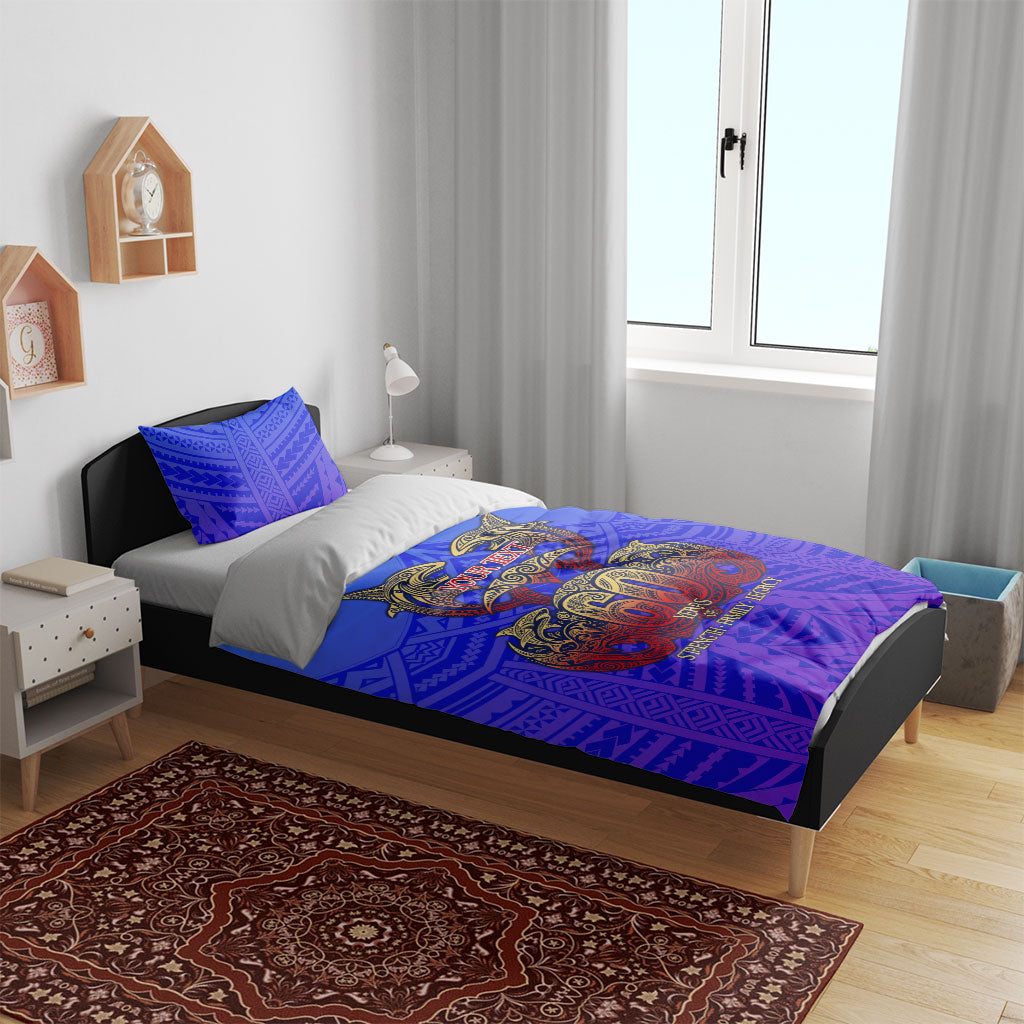 Personalized Polynesian 60th Birthday Bedding Set Polynesian Tribal Art Vintage Ocean Pattern TS04 - Polynesian Pride