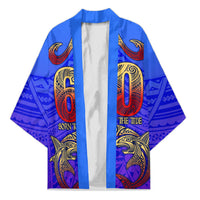 Personalized Polynesian 60th Birthday Kimono Polynesian Tribal Art Vintage Ocean Pattern