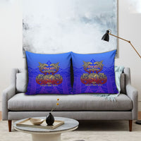 Personalized Polynesian 60th Birthday Pillow Cover Polynesian Tribal Art Vintage Ocean Pattern