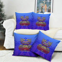 Personalized Polynesian 60th Birthday Pillow Cover Polynesian Tribal Art Vintage Ocean Pattern