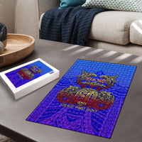 Personalized Polynesian 60th Birthday Puzzle Polynesian Tribal Art Vintage Ocean Pattern