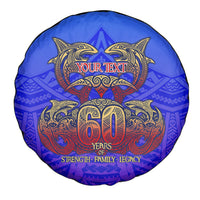 Personalized Polynesian 60th Birthday Spare Tire Cover Polynesian Tribal Art Vintage Ocean Pattern TS04 - Polynesian Pride