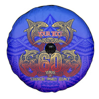 Personalized Polynesian 60th Birthday Spare Tire Cover Polynesian Tribal Art Vintage Ocean Pattern TS04 - Polynesian Pride