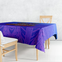 Personalized Polynesian 60th Birthday Tablecloth Polynesian Tribal Art Vintage Ocean Pattern TS04 - Polynesian Pride