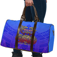 Personalized Polynesian 60th Birthday Travel Bag Polynesian Tribal Art Vintage Ocean Pattern