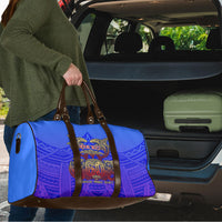 Personalized Polynesian 60th Birthday Travel Bag Polynesian Tribal Art Vintage Ocean Pattern