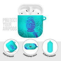 Personalized Polynesian 60th Birthday Island Life Since 1966 AirPods Case Vibrant Tribal Tattoo Ocean Sunset Pattern TS04 - Polynesian Pride