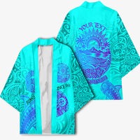 Personalized Polynesian 60th Birthday Island Life Since 1966 Kimono Vibrant Tribal Tattoo Ocean Sunset Pattern TS04 - Polynesian Pride