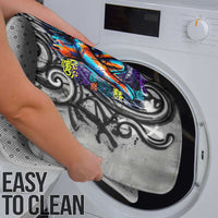 Chur Bro Shaka Sign Bathroom Set New Zealand Koru Colorful Graffiti Splash