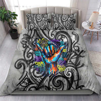 Chur Bro Shaka Sign Bedding Set New Zealand Koru Colorful Graffiti Splash