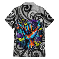 Chur Bro Shaka Sign Family Matching Puletasi and Hawaiian Shirt New Zealand Koru Colorful Graffiti Splash TS04 - Polynesian Pride