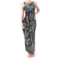 Chur Bro Shaka Sign Family Matching Tank Maxi Dress and Hawaiian Shirt New Zealand Koru Colorful Graffiti Splash TS04 Mom's Dress Multicolor - Polynesian Pride