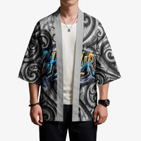 Chur Bro Shaka Sign Kimono New Zealand Koru Colorful Graffiti Splash