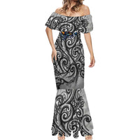 Chur Bro Shaka Sign Mermaid Dress New Zealand Koru Colorful Graffiti Splash
