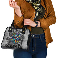 Chur Bro Shaka Sign Shoulder Handbag New Zealand Koru Colorful Graffiti Splash