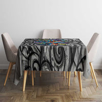Chur Bro Shaka Sign Tablecloth New Zealand Koru Colorful Graffiti Splash