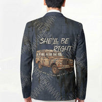 New Zealand She’ll Be Right Blazer NZ Slang No. 8 Wire Map Pattern