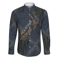 New Zealand She’ll Be Right Family Matching Puletasi and Hawaiian Shirt NZ Slang No. 8 Wire Map Pattern
