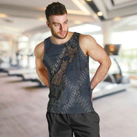 New Zealand She’ll Be Right Men Tank Top NZ Slang No. 8 Wire Map Pattern