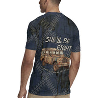 New Zealand She’ll Be Right Rugby Jersey NZ Slang No. 8 Wire Map Pattern