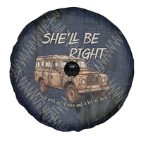 New Zealand She’ll Be Right Spare Tire Cover NZ Slang No. 8 Wire Map Pattern