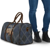 New Zealand She’ll Be Right Travel Bag NZ Slang No. 8 Wire Map Pattern