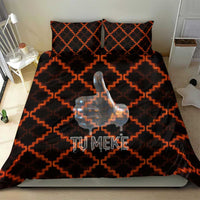 Tu Meke Maori New Zealand Slang Bedding Set with Glow Neon Step Style