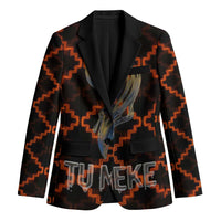 Tu Meke Maori New Zealand Slang Blazer with Glow Neon Step Style