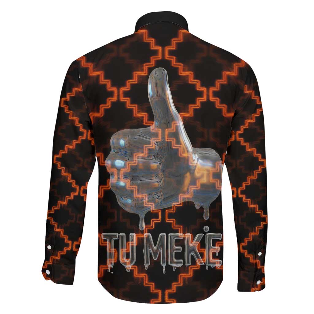 Tu Meke Maori New Zealand Slang Family Matching Short Sleeve Bodycon Dress and Hawaiian Shirt with Glow Neon Step Style TS04 - Polynesian Pride