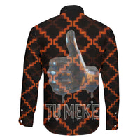 Tu Meke Maori New Zealand Slang Family Matching Summer Maxi Dress and Hawaiian Shirt with Glow Neon Step Style TS04 - Polynesian Pride