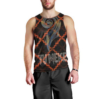 Tu Meke Maori New Zealand Slang Men Tank Top with Glow Neon Step Style